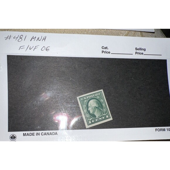 United States Postage George Washington Red 2 Cent and Green 1 Cent Stamp Lot 2 - Picture 2 of 7